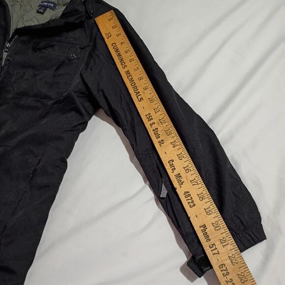 Lands' End 3-in-1 Women's s (6/8) Winter Jacket (Squall?) Hidden Hood Black - Picture 14 of 16